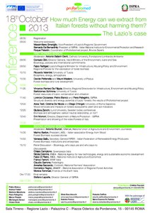 EU Proforbiomed - How much energy can we subtract from the Italian forests without hurting them? The case study of Region Lazio