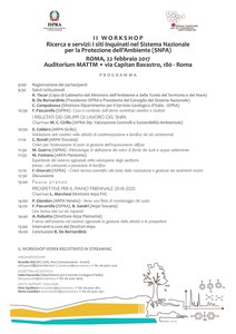 II workshop: " Research and services. Polluted sites inside the National System for environmental protection"