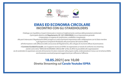 EMAS and circular economy. Stakeholders meeting