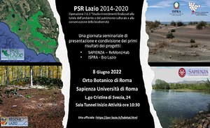 Project's presentation ISPRA "BIO Lazio"