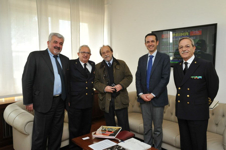 Presidente De Bernardinis e Direttore Laporta incontrano Comandante Generale del Corpo delle Capitanerie di Porto-Guardia costiera, Ammiraglio Angrisano