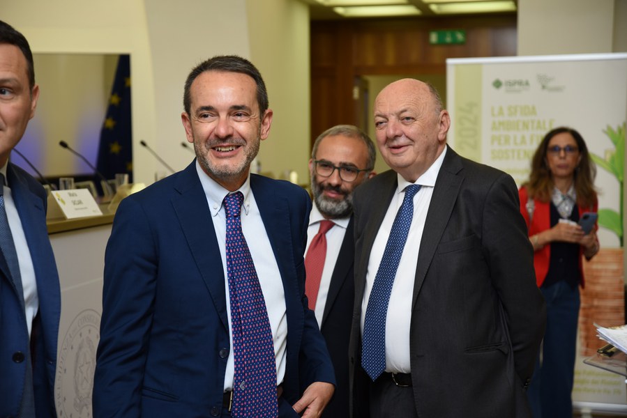 Presidente ISPRA Stefano Laporta e Ministro dell'Ambiente Gilberto Pichetto Fratin