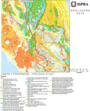 Carta prodotta dal Servizio Geologico Nazionale