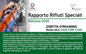 Presentazione Rapporto Rifiuti Speciali - Edizione 2020