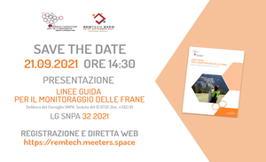 Presentazione delle Linee guide SNPA per il monitoraggio delle frane a Remtech Expo 2021