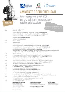 Ambiente e Beni culturali. La collaborazione ISPRA-IsCR per una politica di manutenzione, tutela e valorizzazione