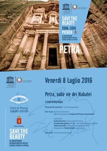 Ventennale Pienza sito Unesco. “Petra: sulle vie dei Nabatei”