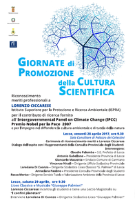 Riconoscimento per meriti scientifici a ricercatore ISPRA