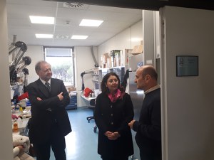 La First lady irachena in visita al Centro Nazionale per la rete dei Laboratori