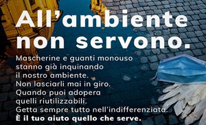 Presentata la campagna del Ministero dell'Ambiente sullo smaltimento corretto di guanti e mascherine