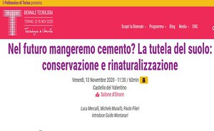 Nel futuro mangeremo cemento? La tutela del suolo: conservazione e rinaturalizzazione