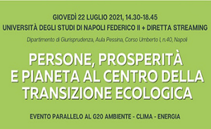 Persone, Prosperità e Pianeta al centro della Transizione Ecologica