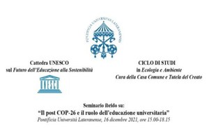 Il post COP-26 e il ruolo dell’educazione universitaria