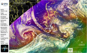 Situazione meteo in corso in seguito alla perturbazione intensa sull'Italia