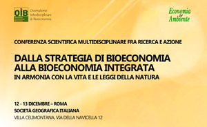 Dalla Strategia di bioeconomia alla Bioeconomia integrata, in armonia con la vita e le leggi della natura