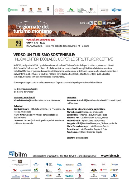 Locandina convegno BITM -29 sett 2017