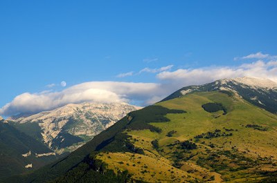 La valle dell'Orfento dal sentiero delle Scalelle