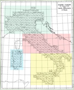 Carta geologica alla scala 1 a 100000