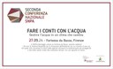 Seconda Conferenza SNPA. Fare i conti con l’acqua