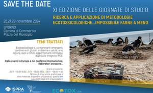 XI Edizione delle Giornate di Studio “Ricerca e Applicazione di Metodologie Ecotossicologiche”