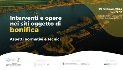 Interventi ed opere nei siti di bonifica: aspetti normativi e tecnici