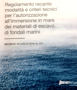 Percorso formativo N.1 - Inquadramento generale per la gestione dei sedimenti marini da movimentare ed approfondimento normativo DM 173/2016