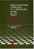 L'attività scientifica e tecnica dell'Istituto Nazionale di Biologia della Selvaggina nel quinquennio 1981-1985