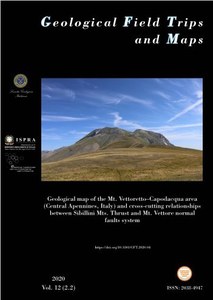 Geological map of the Mt. Vettoretto–Capodacqua area (Central Apennines, Italy) and cross-cutting relationships between Sibillini Mts. thrust and Mt. Vettore normal faults system