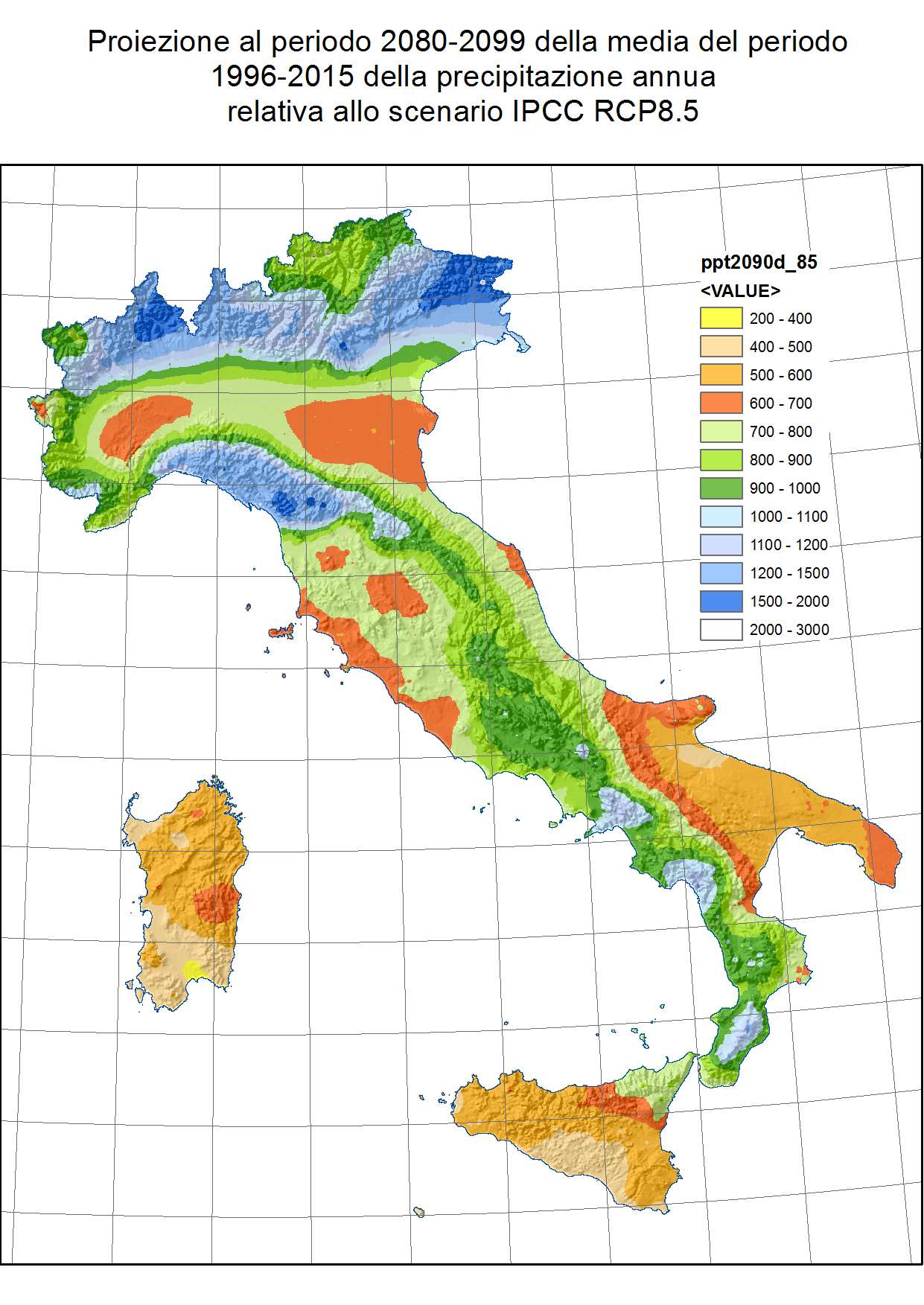 P proiezione 2080-2099